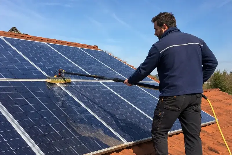 Nettoyage et entretien de panneaux solaires à Mireval